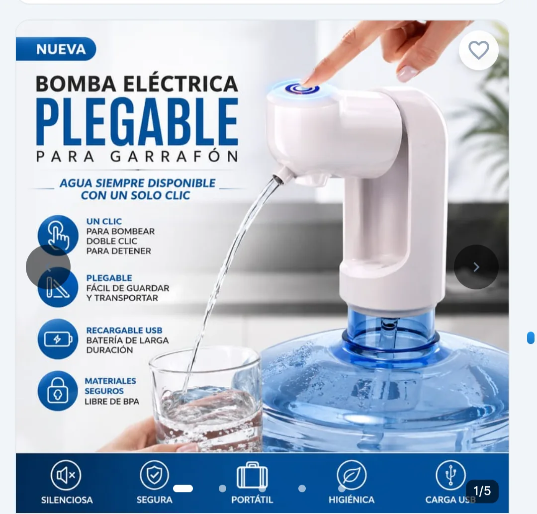 BOMBA ELÉCTRICA PLEGABLE
