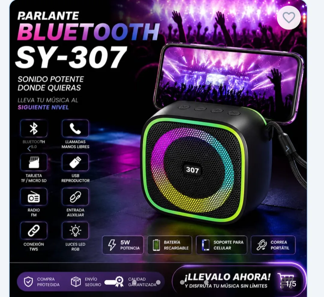 Parlante Bloetooth Potente SY-307
