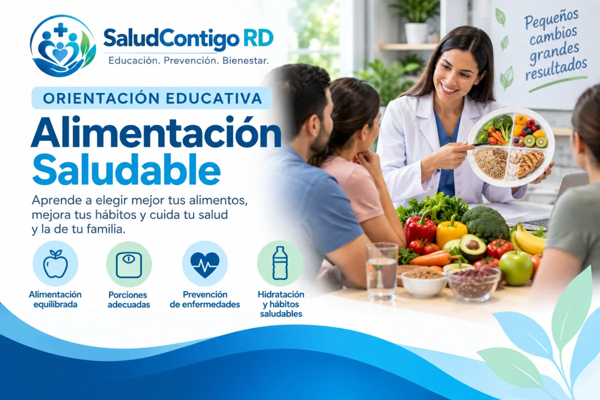 Orientación educativa sobre alimentación saludable
