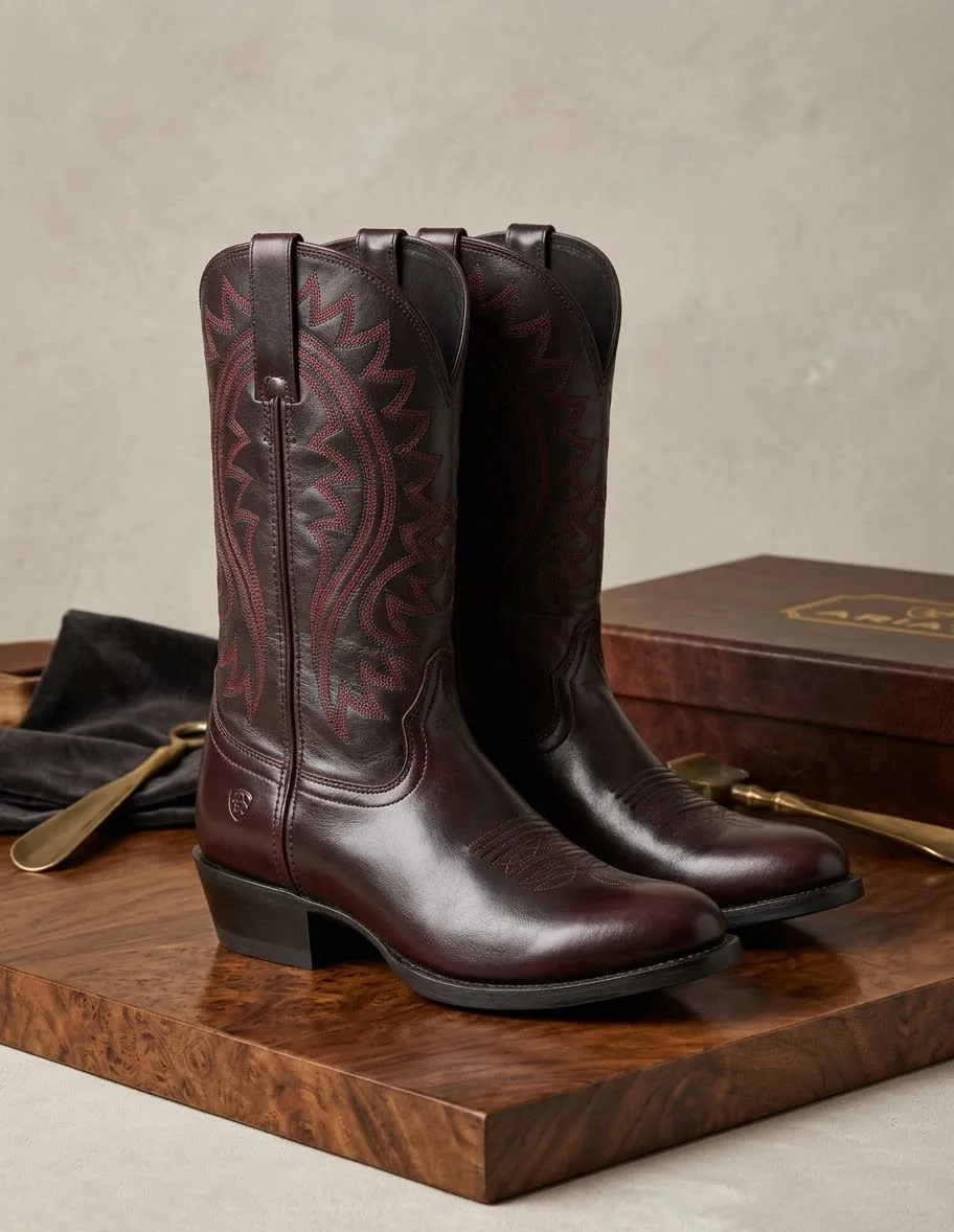 Bota vaquera Durango® Shyloh color burdeos - imagen adicional