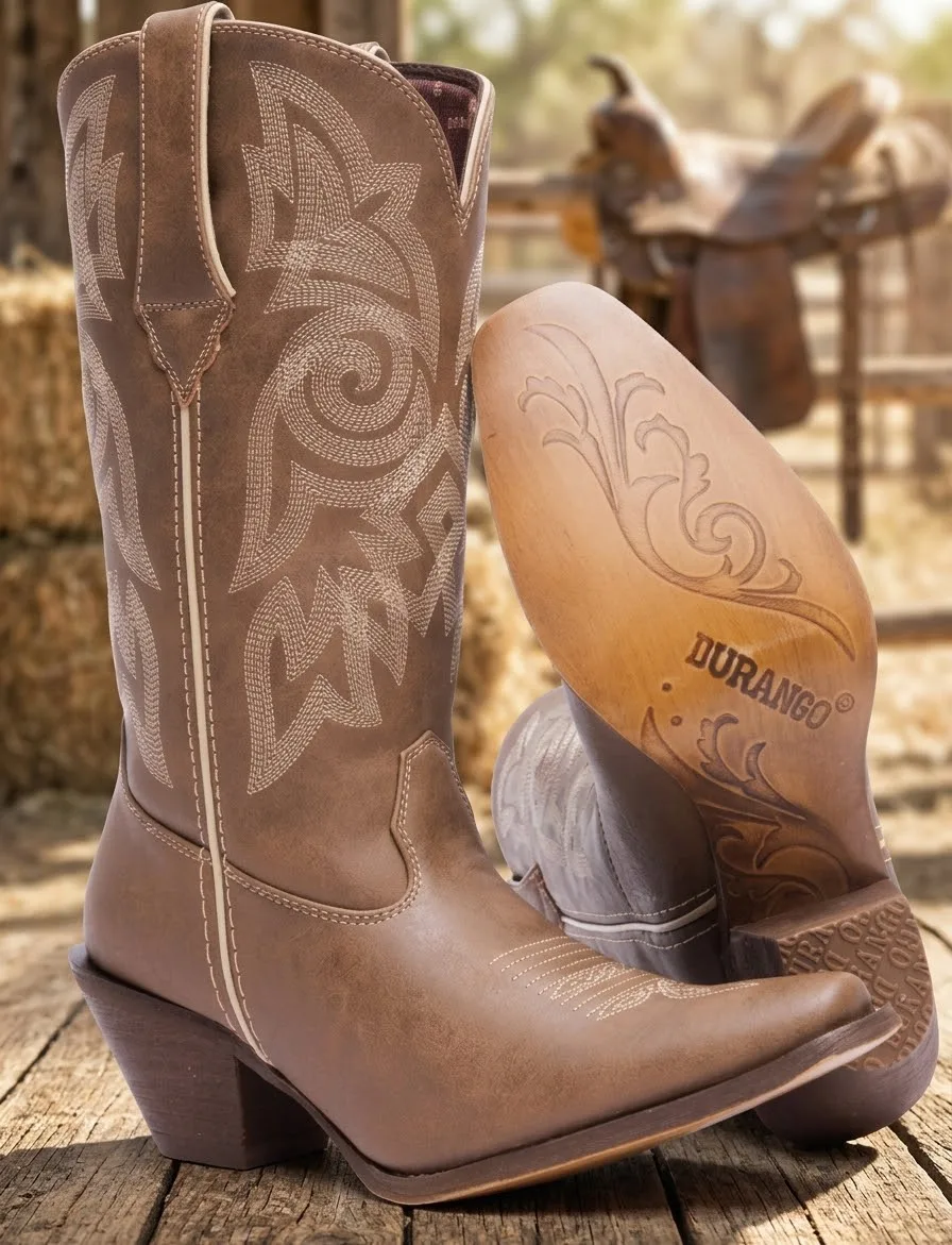 Bota vaquera DURANGO® CRUSH™ para mujer con accesorio de bandera. - imagen adicional