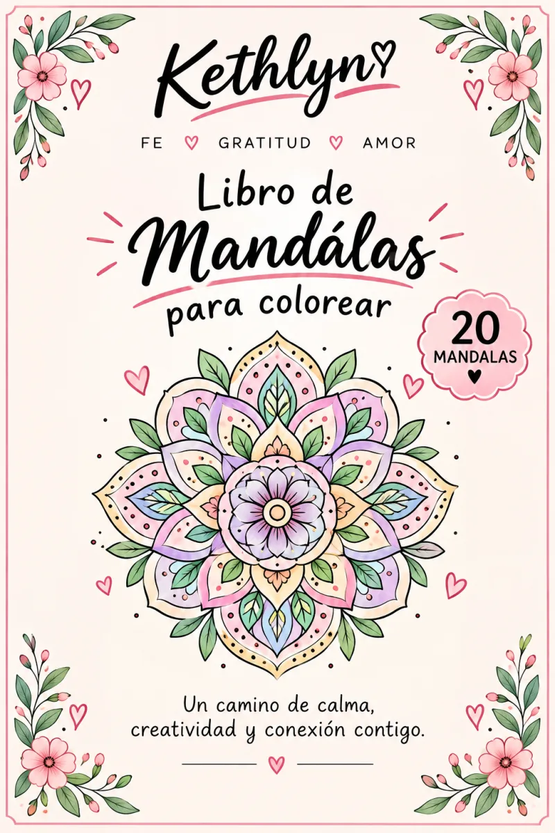 Fe, Gratitud y Amor — Libro de Mandalas para Colorear