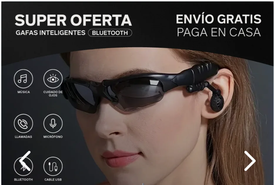 Lentes Inteligentes Bluetooth 5.0