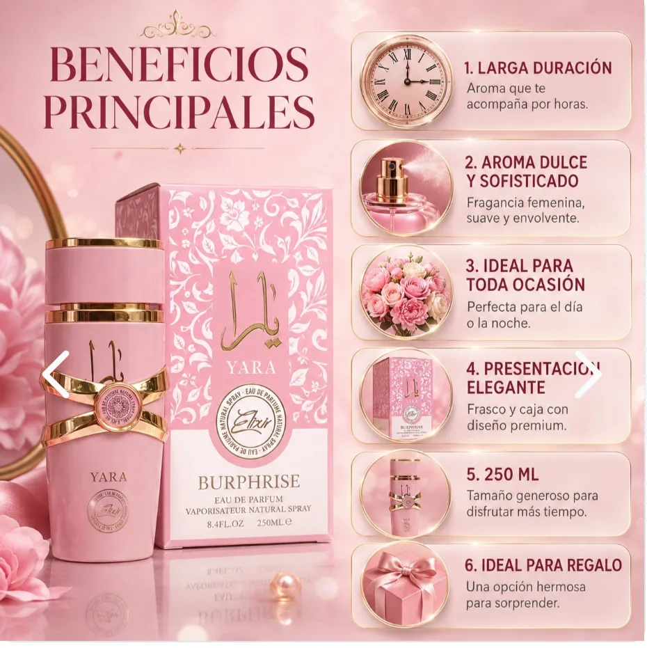Perfume de mujer. Lattafa Yara
