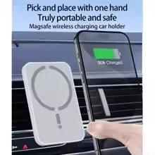 Cargador inalámbrico magnético para coche, soporte para GPS para rejilla de ventilación, compatible con MagSafe iPhone 17 16 15 14 13 12 Pro Max,