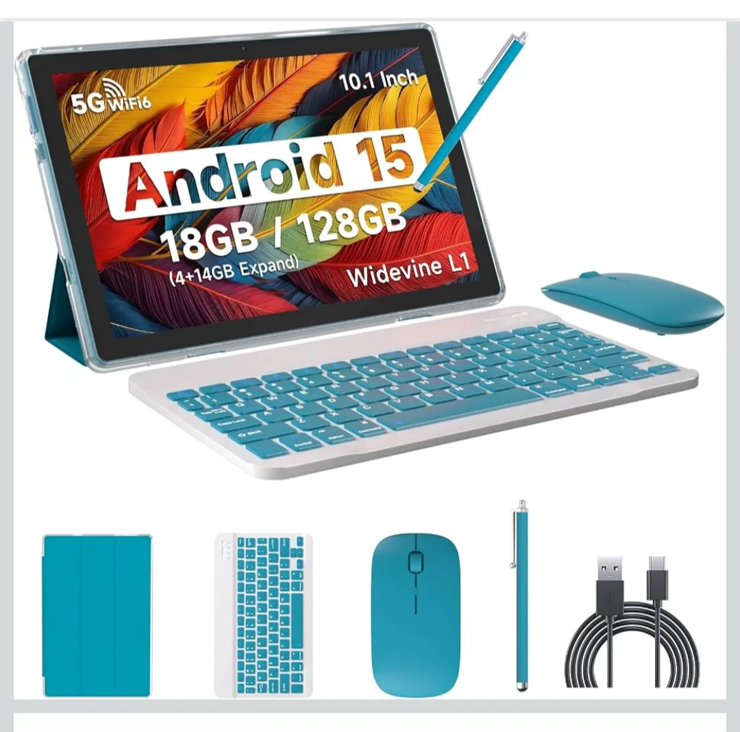 IWEGGO Tablet Android 15, 10 pulgadas 18 GB RAM+128 GB ROM/2TB - imagen adicional