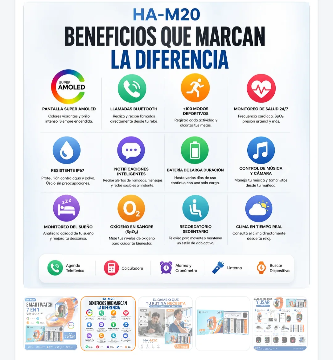Smart watch 7 Correas Intercambiables - imagen adicional
